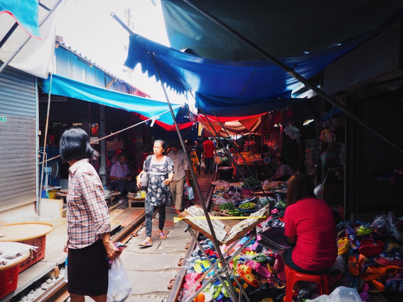 Maeklong Railway Market ตลาดแม่กลอง, Bangkok, Thailand
