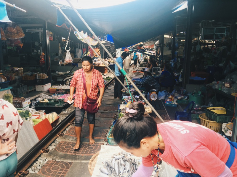 Maeklong Railway Market ตลาดแม่กลอง, Bangkok, Thailand