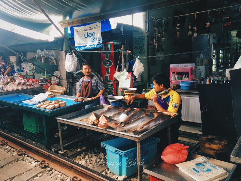 Maeklong Railway Market ตลาดแม่กลอง, Bangkok, Thailand